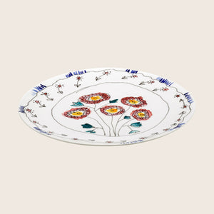 Midnight Flowers Small Round Serving Plate