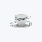 Midnight Flowers Coffee Cup + Saucer Blossom Milk