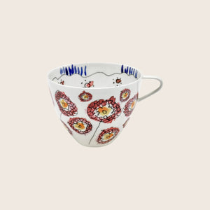 Midnight Flowers Cappuccino Cup Anemone Milk