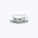 Midnight Flowers Tea Cup + Saucer Blossom Milk
