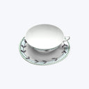 Midnight Flowers Tea Cup + Saucer Blossom Milk