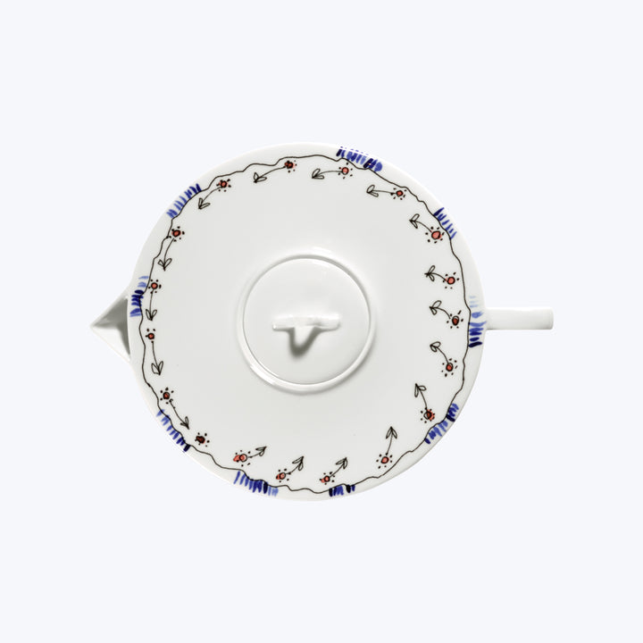 Midnight Flowers Tea Pot