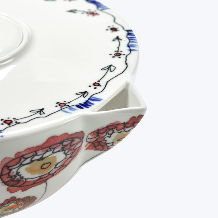 Midnight Flowers Tea Pot