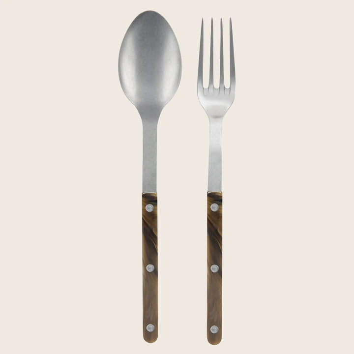 BISTROT 2 PIECE SERVING SET FAUX BUFFALO