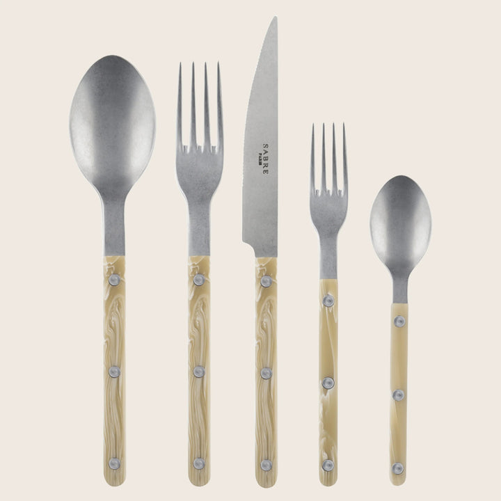 BISTROT 5 PIECE PLACE SETTING FAUX HORN