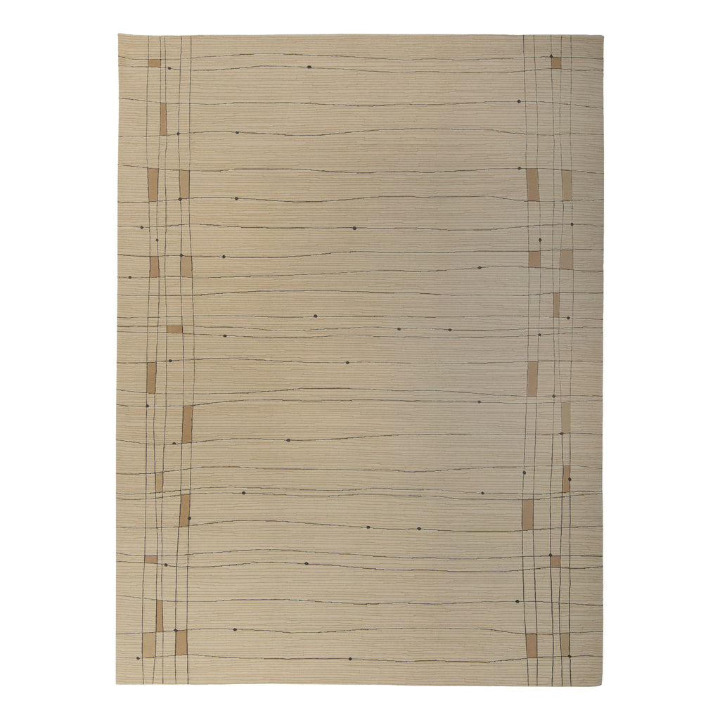 Contemporary Handkottted Wool Rug - 9' x 12'