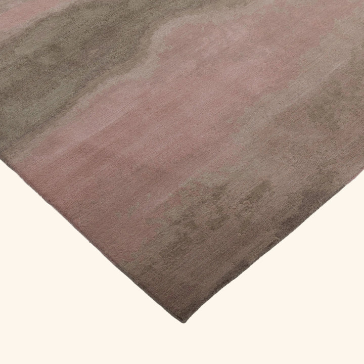 Contemporary Handknottted Wool/Silk Rug - 9' x 12'