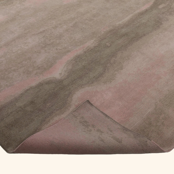 Contemporary Handknottted Wool/Silk Rug - 9' x 12'