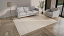 Cream Contemporary Tibetan Wool Rug - 8' x 10'