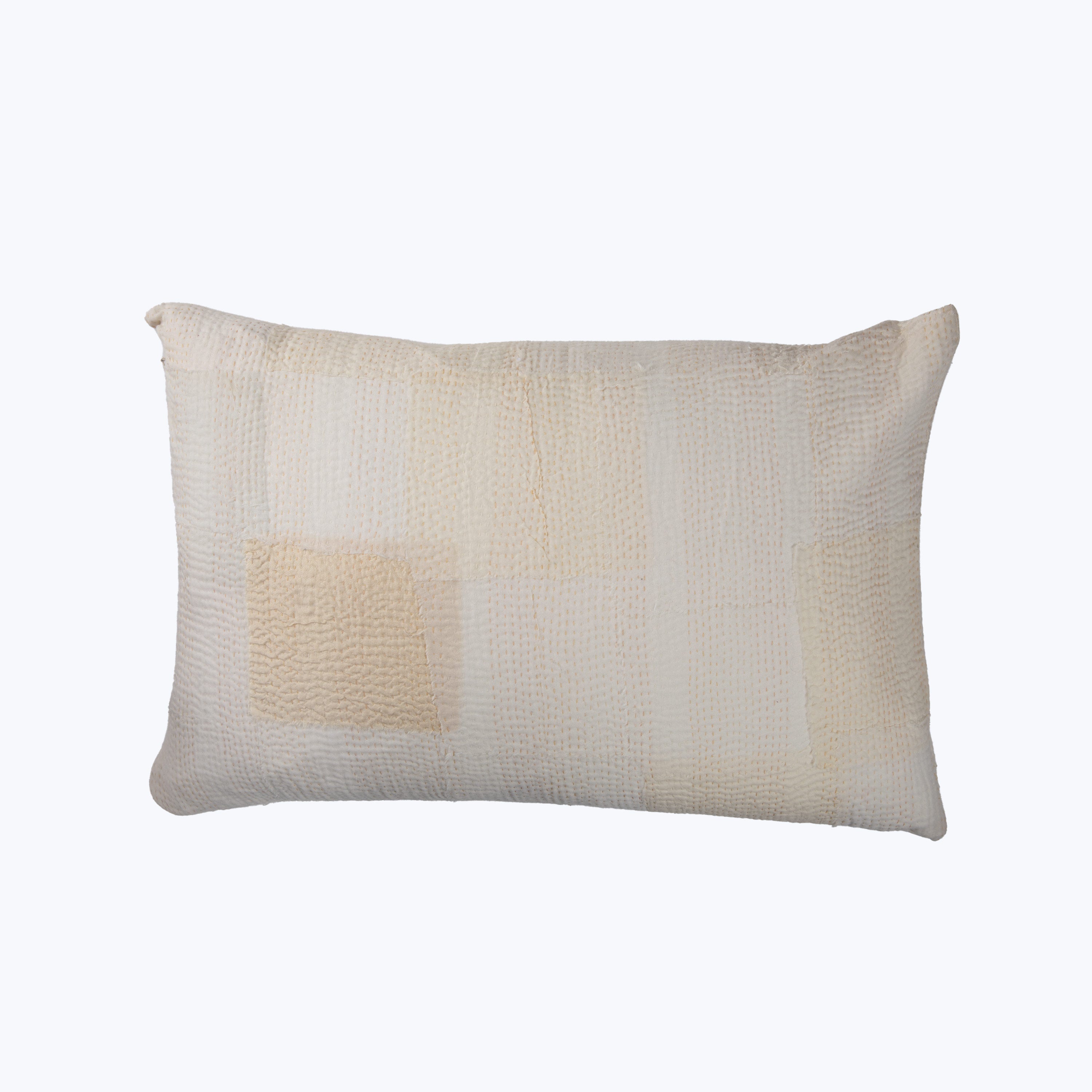 Agent White Mosaic Fray Pillow