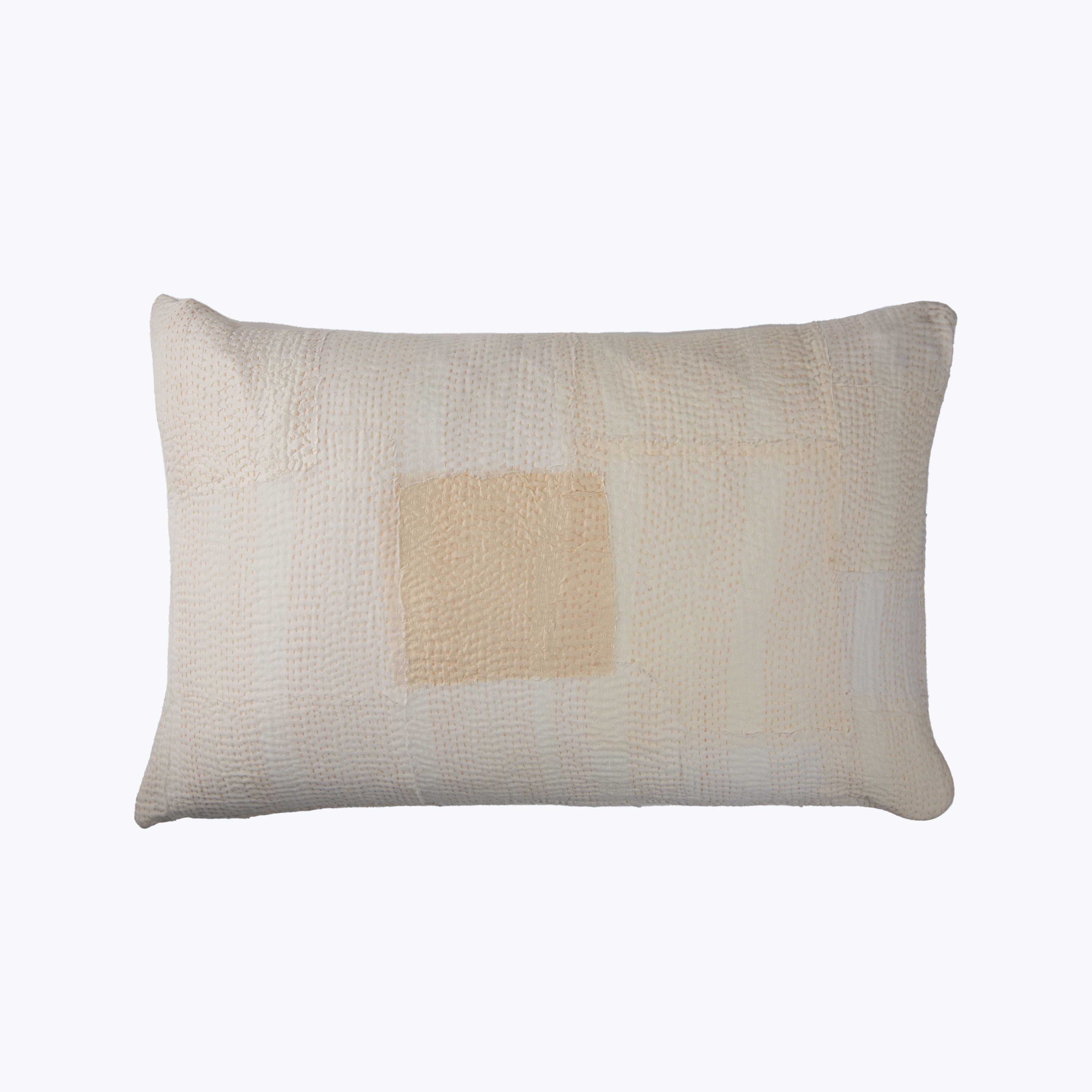 Agent White Mosaic Fray Pillow