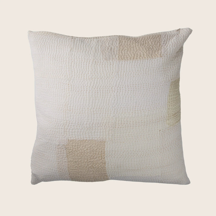 Agent White Mosaic Fray Pillow