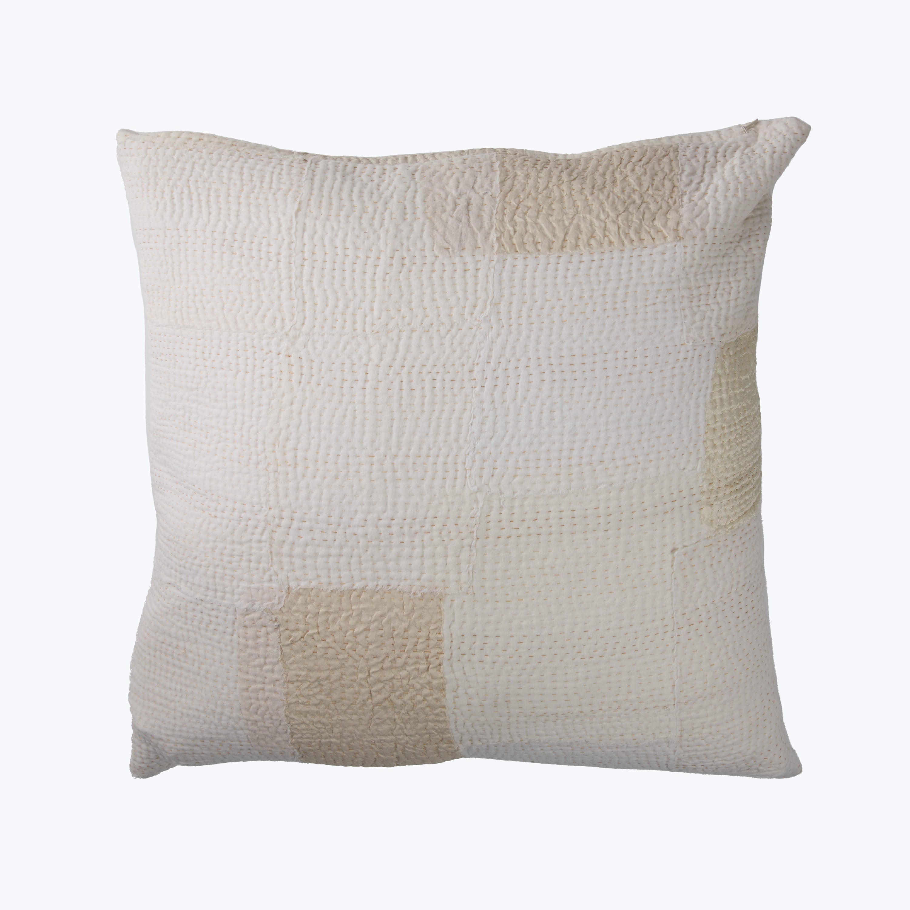 Agent White Mosaic Fray Pillow