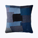 Blue Landscape Handmade Kantha Pillow