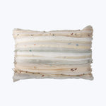 White Wavy Stripe Pillow