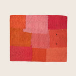 Coral Mosaic Fray Handmade Placemat
