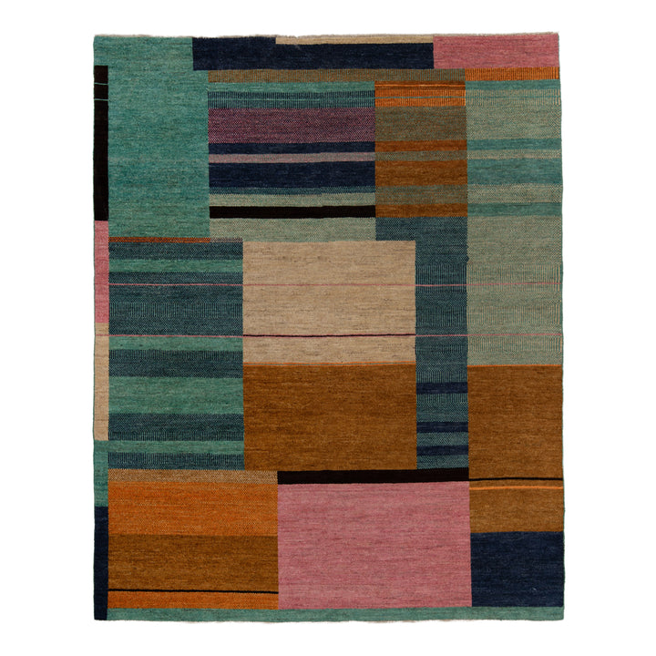 Abstract Wool Rug - 8' x 10'