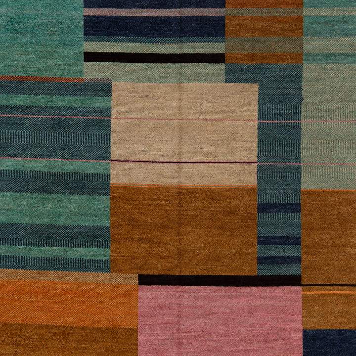 Abstract Wool Rug - 8' x 10'