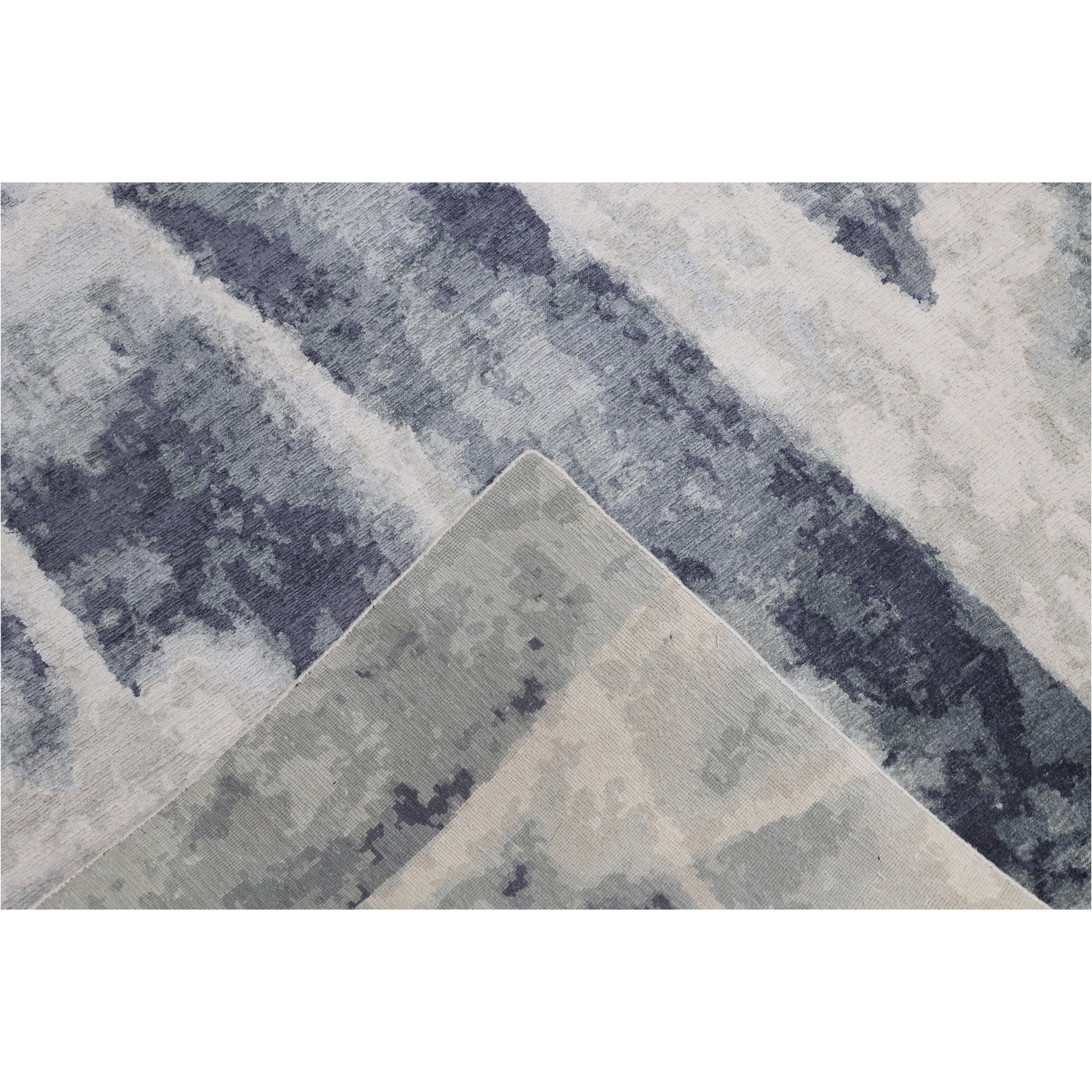 Contemporary Silk Rug - 7'11" x 10'