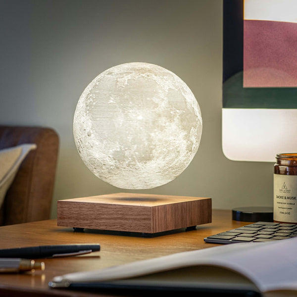 Smart Moon Lamp, White Ash White-Ash / Wood + Acrylic