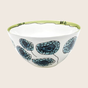 Midnight Flowers Soup Bowl Anemone Vaniglia