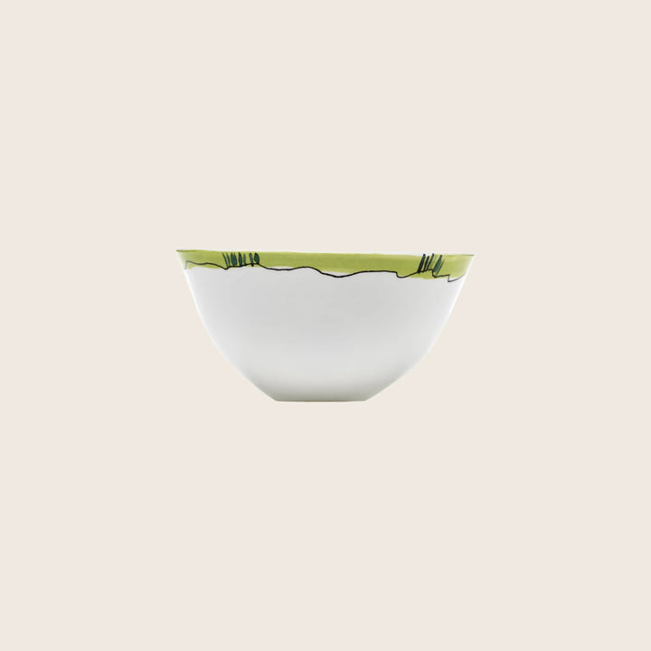 Midnight Flowers Small Serving Bowl Anemone Vaniglia