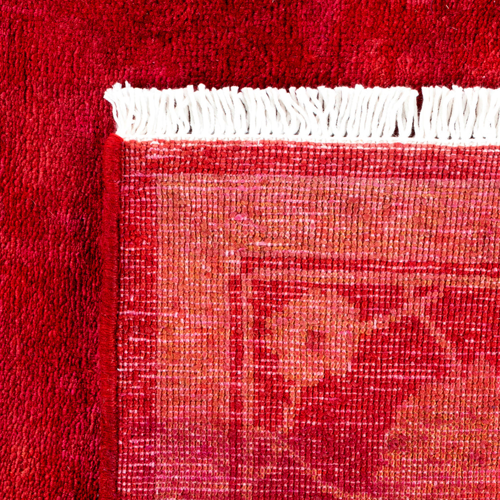 Overdyed Red Wool Rug - 4'1" x 6'2" Default Title