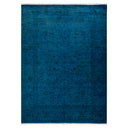 Overdyed Blue Wool Rug - 6'2" x 8'5" Default Title