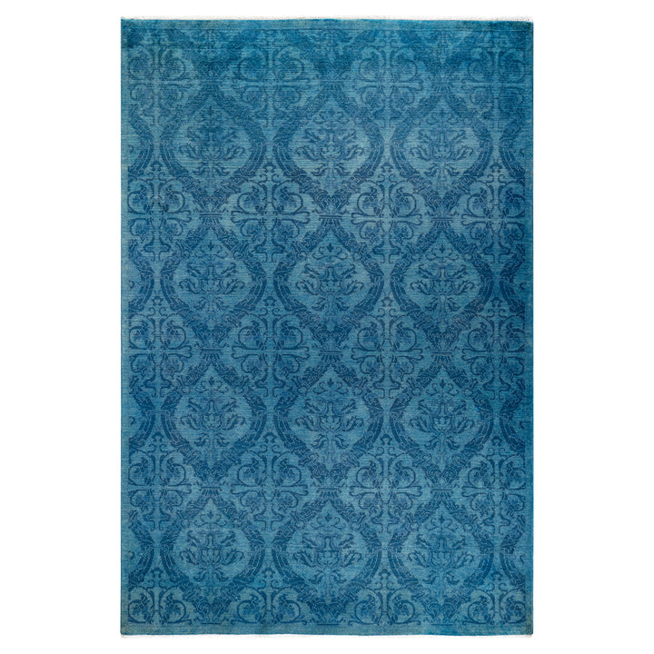 Overdyed Blue Wool Rug - 5'1" x 7'6" Default Title