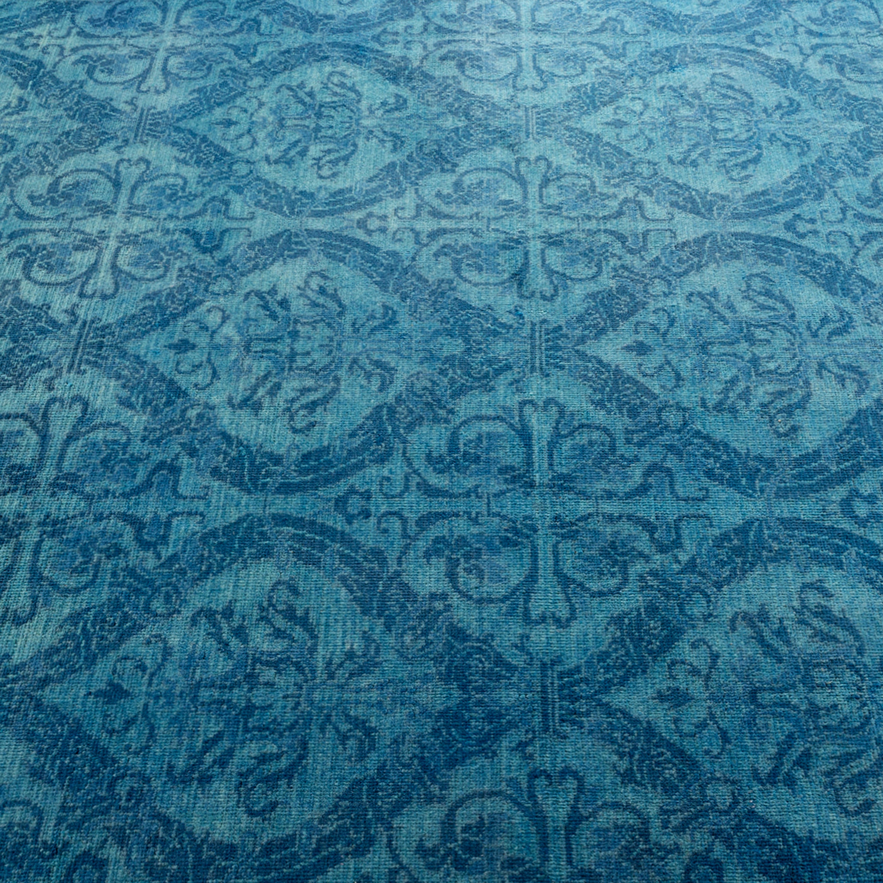 Overdyed Blue Wool Rug - 5'1" x 7'6" Default Title