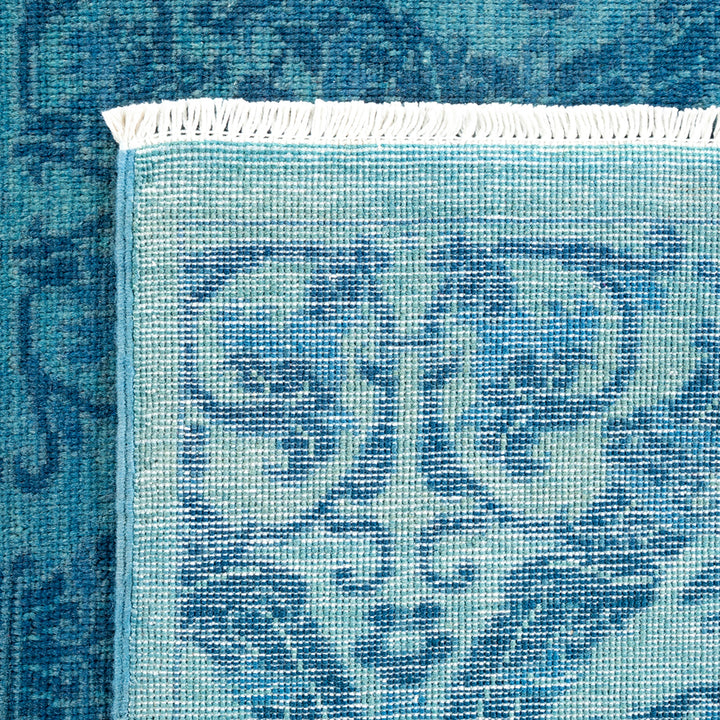 Overdyed Blue Wool Rug - 5'1" x 7'6" Default Title