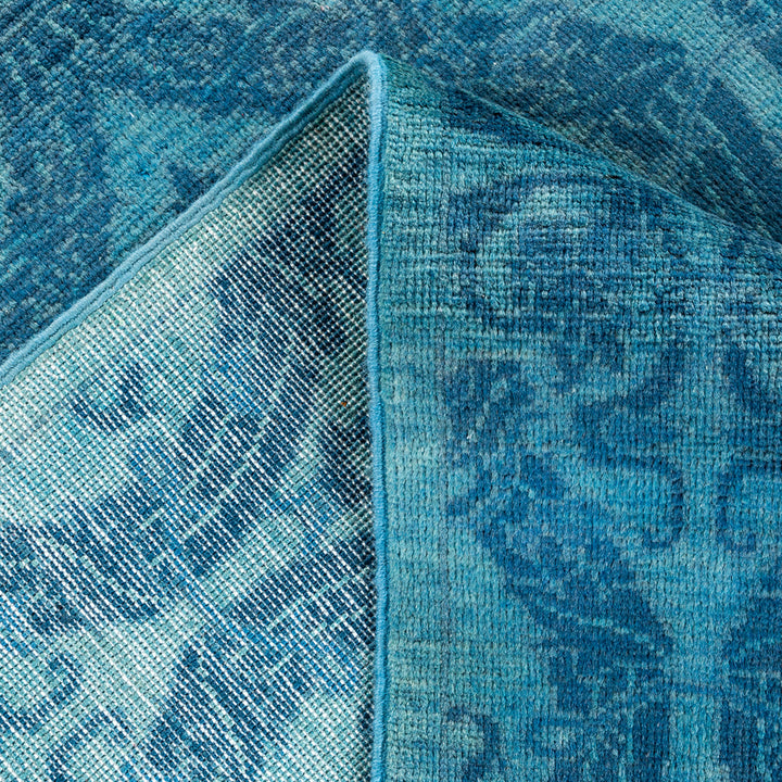Overdyed Blue Wool Rug - 5'1" x 7'6" Default Title