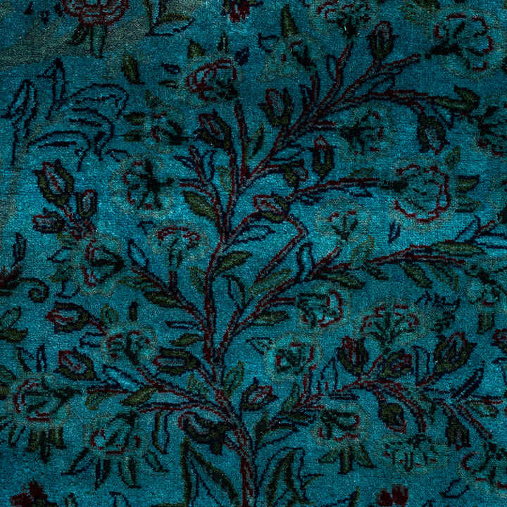 Overdyed Blue Wool Rug - 4'8" x 7'1" Default Title
