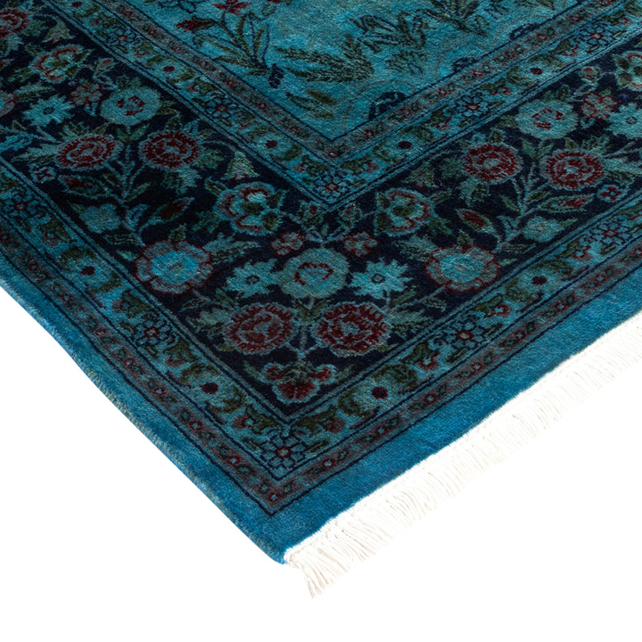 Overdyed Blue Wool Rug - 4'8" x 7'1" Default Title