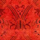 Overdyed Red Wool Rug - 6'1" x 9' Default Title