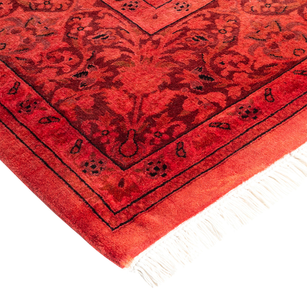 Overdyed Red Wool Rug - 6'1" x 9' Default Title