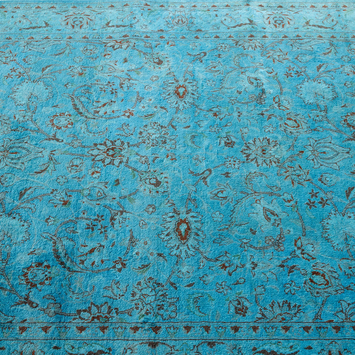 Overdyed Blue Wool Rug - 4'2" x 6'2" Default Title
