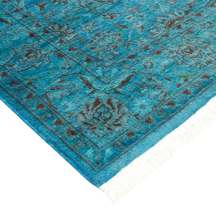 Overdyed Blue Wool Rug - 4'2" x 6'2" Default Title