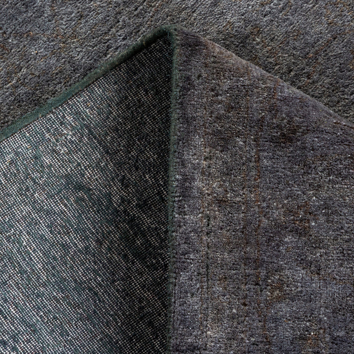 Overdyed Grey Wool Rug - 4' x 6'4" Default Title