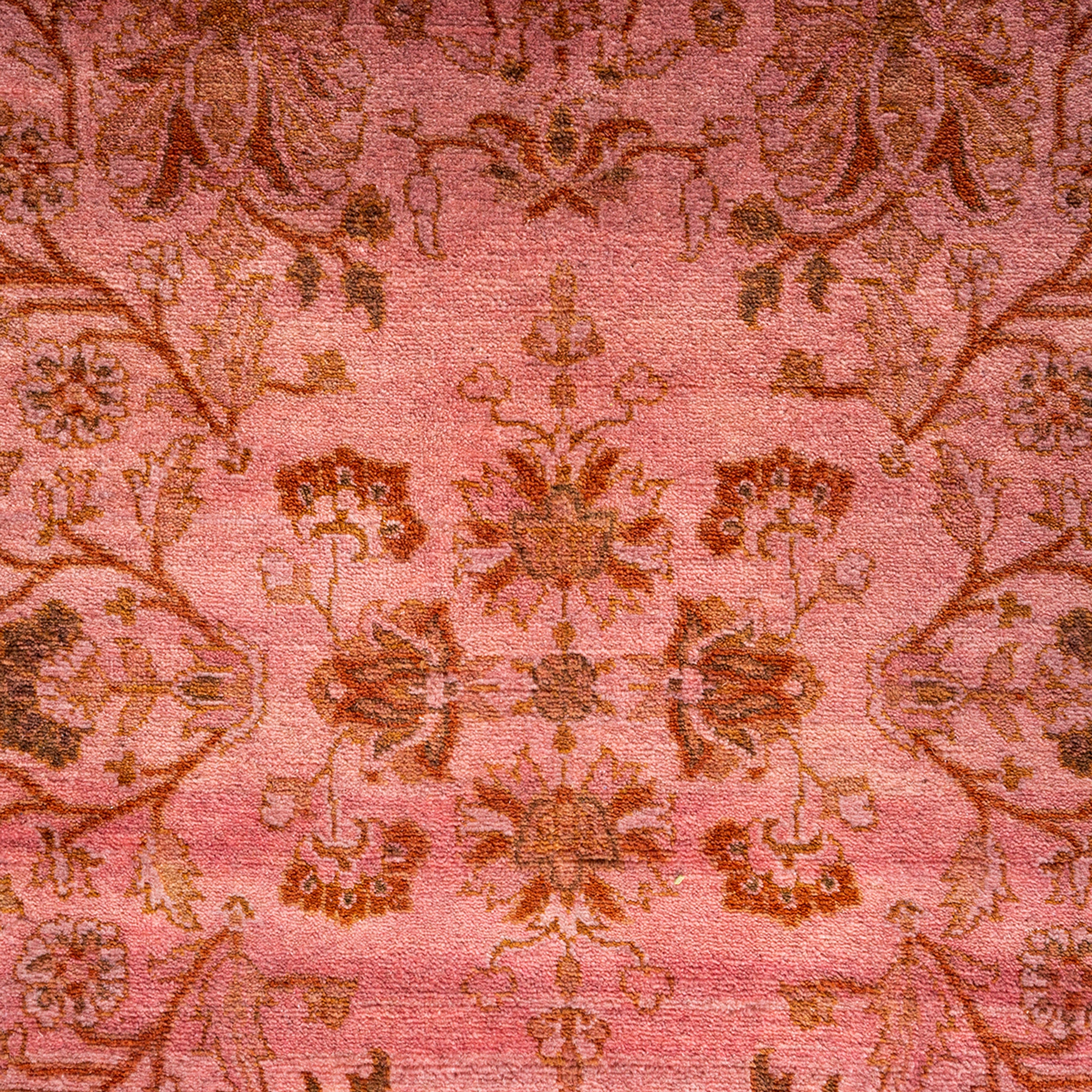 Overdyed Pink Wool Rug - 3'1" x 5'1" Default Title