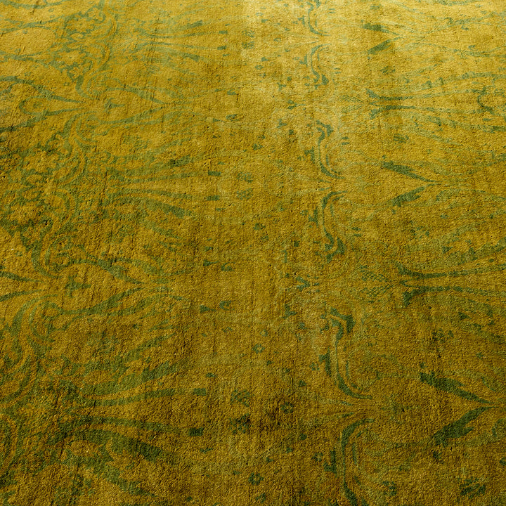 Overdyed Green Wool Rug - 5'1" x 7'4" Default Title