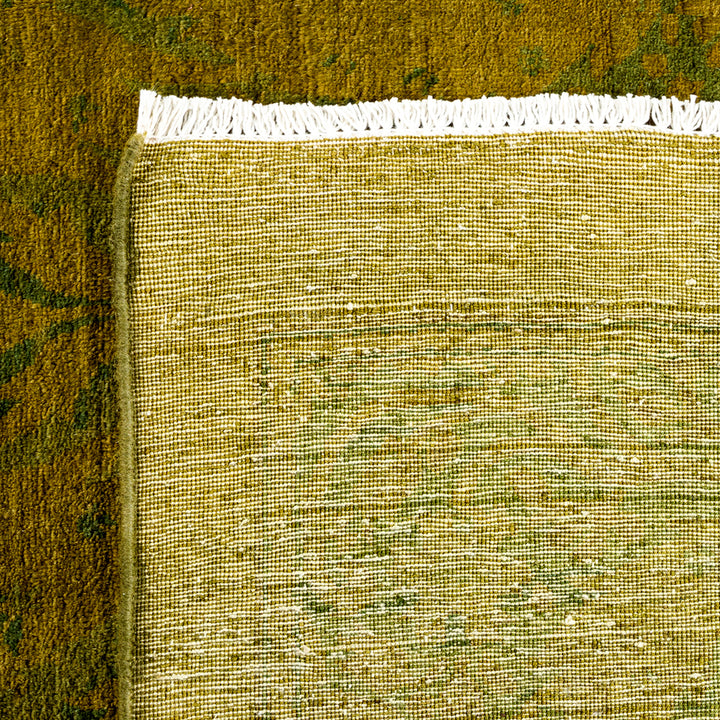 Overdyed Green Wool Rug - 5'1" x 7'4" Default Title