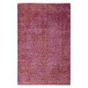 Overdyed Pink Wool Rug - 3'2" x 4'10" Default Title