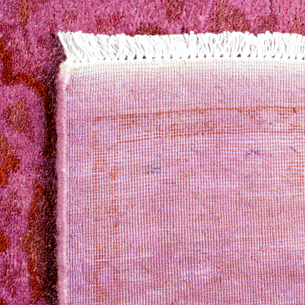 Overdyed Pink Wool Rug - 3'2" x 4'10" Default Title