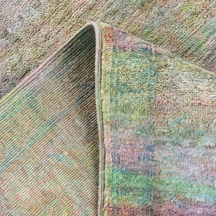 Overdyed Pink Wool Rug - 5'1" x 8'2" Default Title