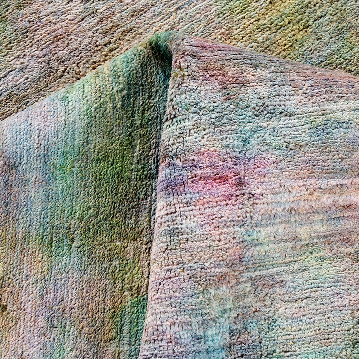 Overdyed Pink Wool Rug - 5'1" x 8'2" Default Title