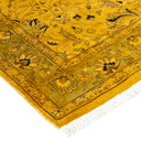 Overdyed Yellow Wool Rug - 4'1" x 6'5" Default Title