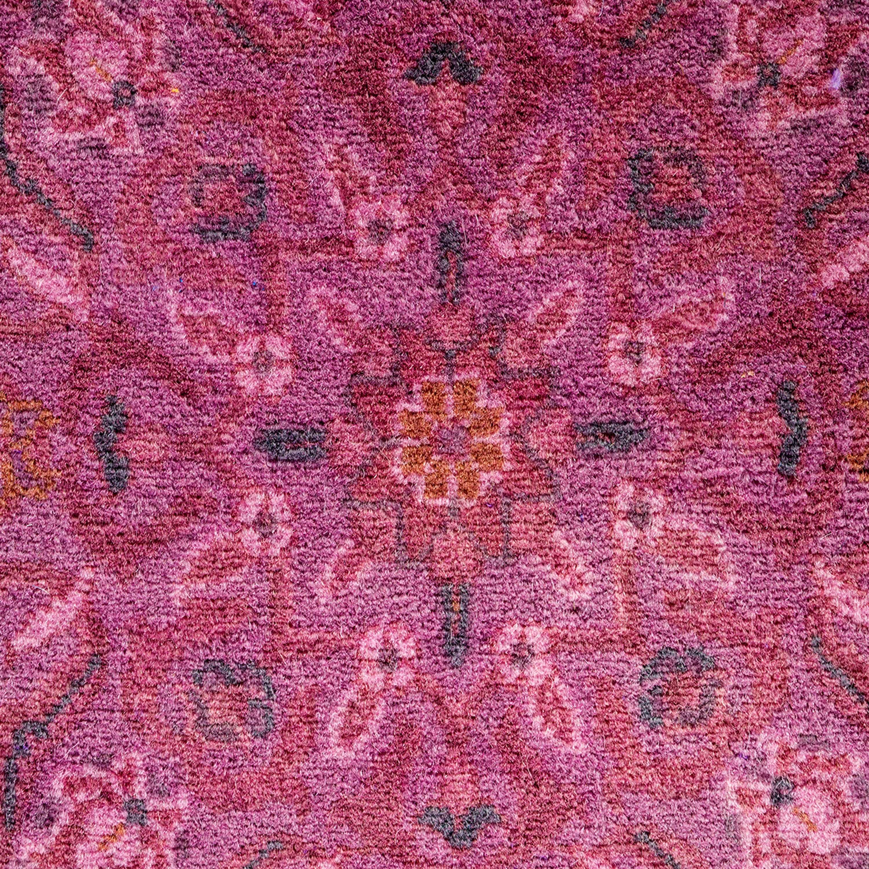 Overdyed Pink Wool Rug - 3'2" x 5'2" Default Title