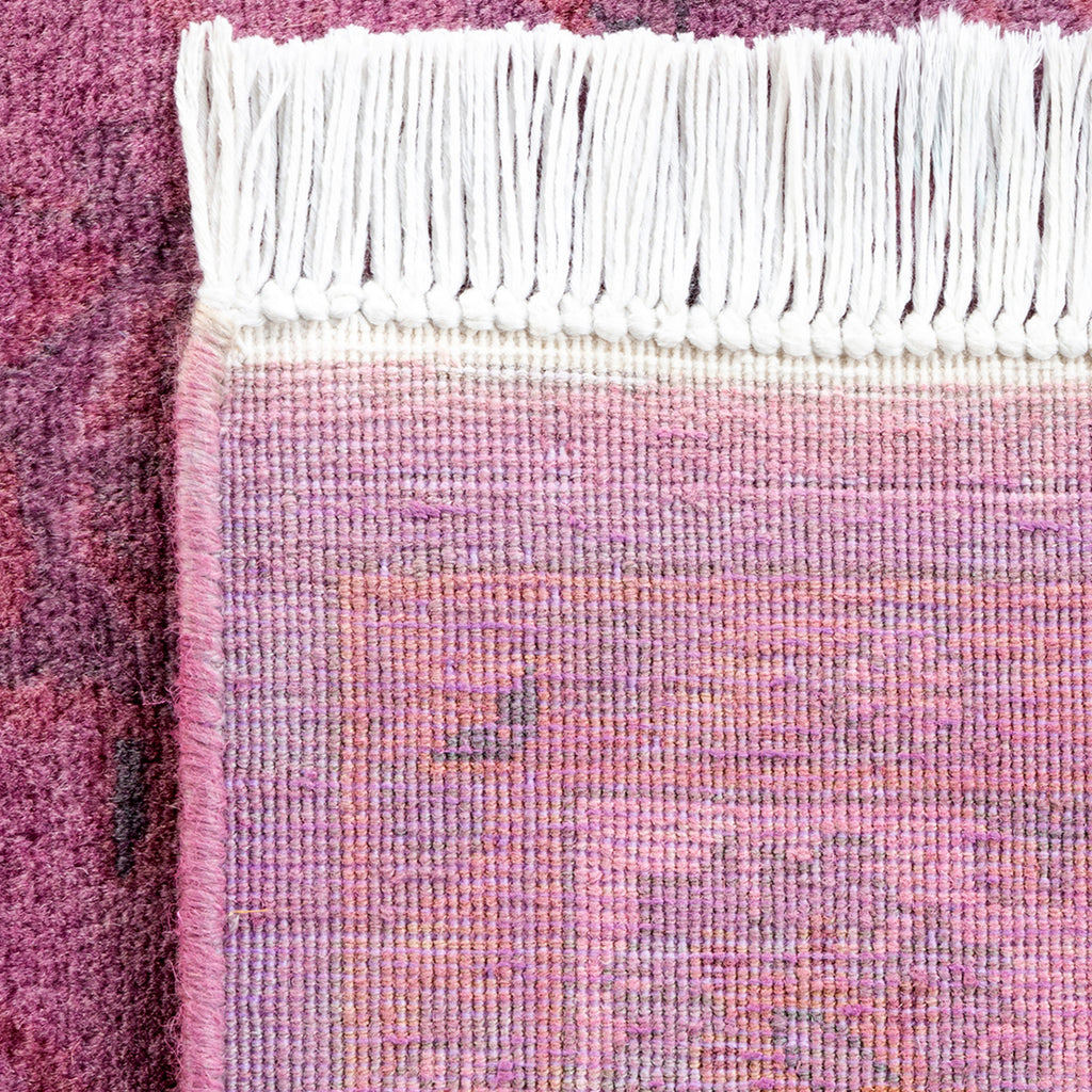 Overdyed Pink Wool Rug - 3'2" x 5'2" Default Title