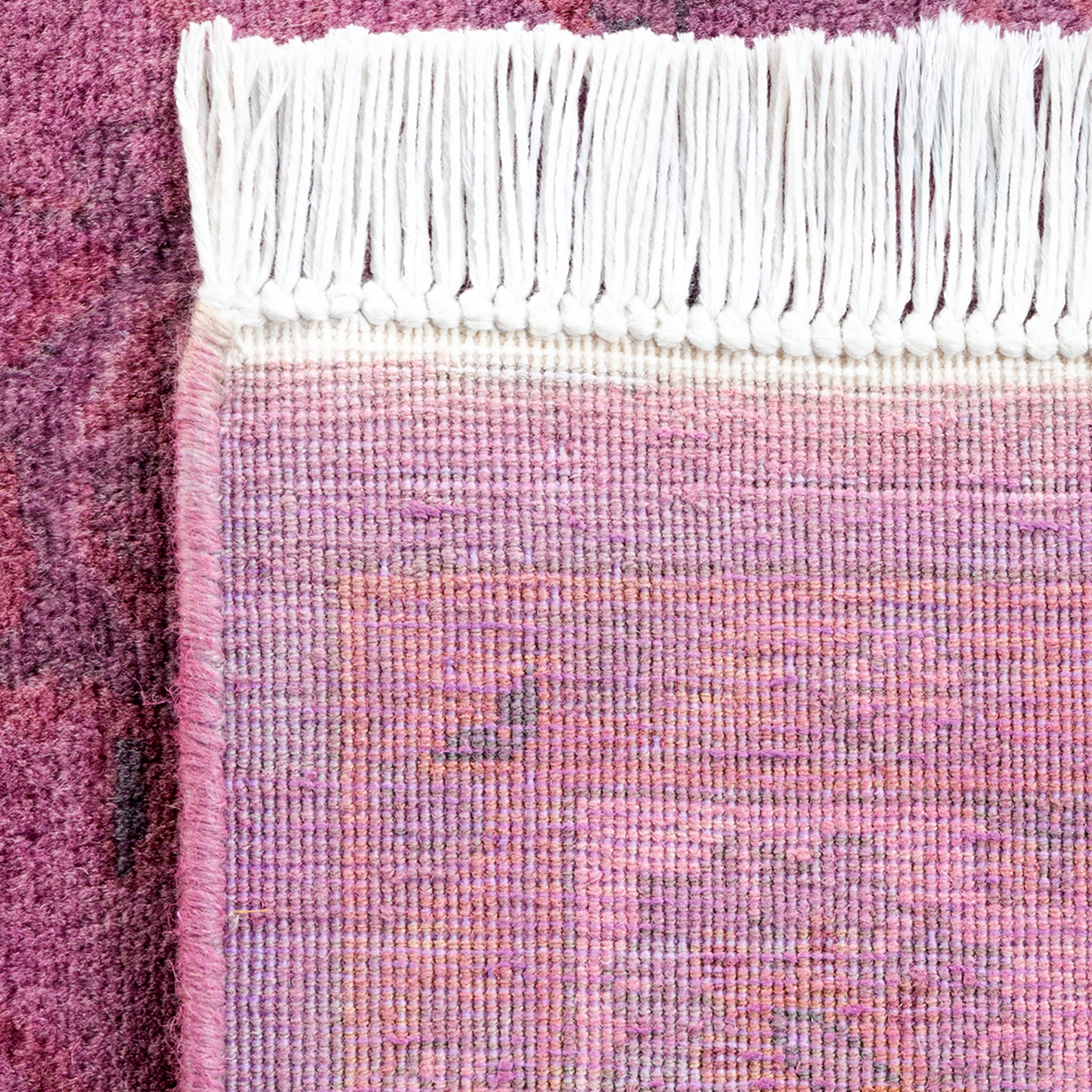 Overdyed Pink Wool Rug - 3'2" x 5'2" Default Title